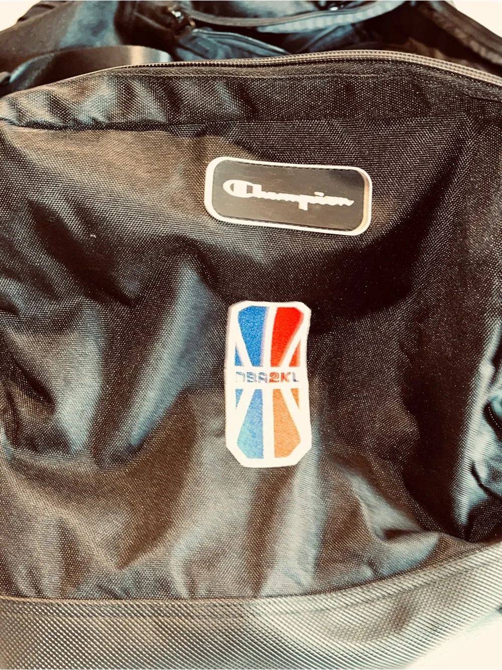 Champion NBA 2K21 Black Duffle Gym Bag Sports Travel Overnight Bag NWOT